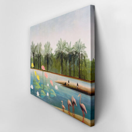 Πινακας σε καμβά HENRI ROUSSEAU - THE FLAMINGOS - Henri Rousseau Sticky 2