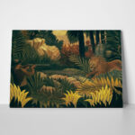Πινακας σε καμβά HENRI ROUSSEAU - THE LION HUNT