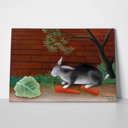 Πινακας σε καμβά HENRI ROUSSEAU - THE RABBIT'S MEAL