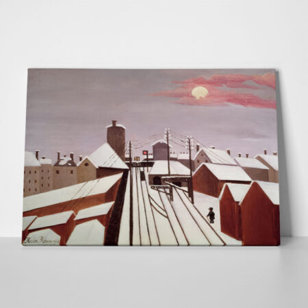 Πινακας σε καμβά HENRI ROUSSEAU - THE RAILWAY