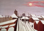 Πινακας σε καμβά HENRI ROUSSEAU - THE RAILWAY
