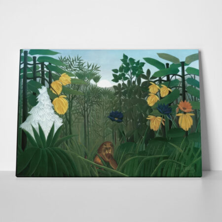 Πινακας σε καμβά HENRI ROUSSEAU - THE REPAST OF THE LION