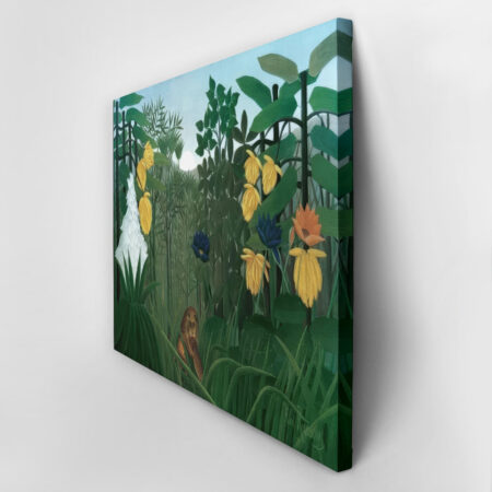 Πινακας σε καμβά HENRI ROUSSEAU - THE REPAST OF THE LION - Henri Rousseau Sticky 2