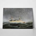 Πινακας σε καμβά HENRI ROUSSEAU - THE SHIP IN THE TEMPEST