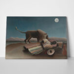 Πινακας σε καμβά HENRI ROUSSEAU - THE SLEEPING GYPSY