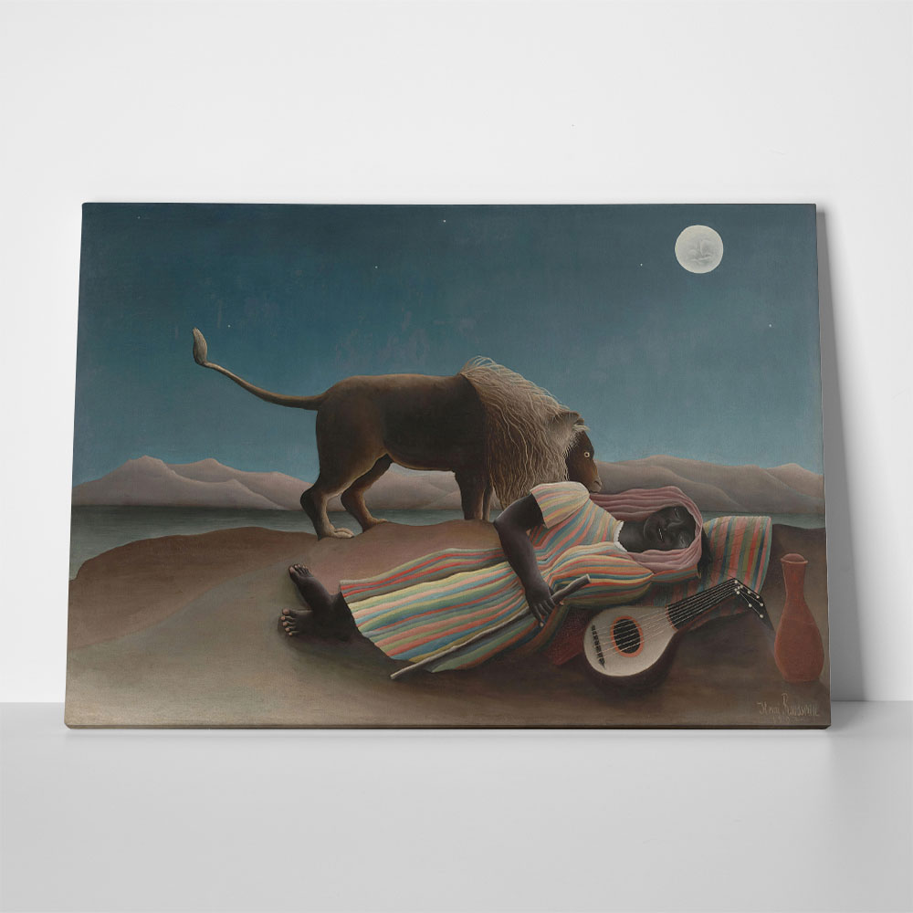 Πινακας σε καμβά HENRI ROUSSEAU - THE SLEEPING GYPSY