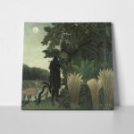 Πίνακας σε καμβά HENRI ROUSSEAU - THE SNAKE CHARMER