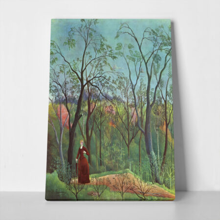 Πινακας σε καμβά HENRI ROUSSEAU - THE WALK IN THE FOREST
