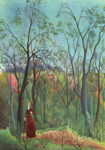 Πινακας σε καμβά HENRI ROUSSEAU - THE WALK IN THE FOREST