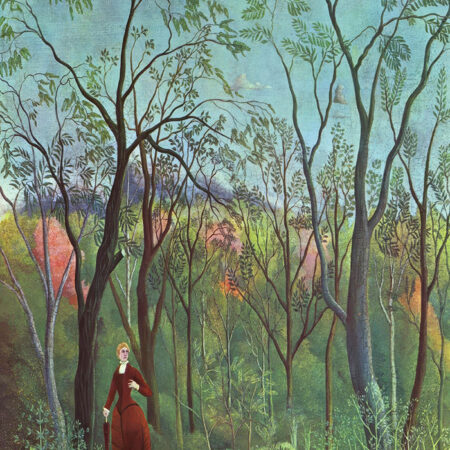 Πινακας σε καμβά HENRI ROUSSEAU - THE WALK IN THE FOREST - Henri Rousseau Sticky 5