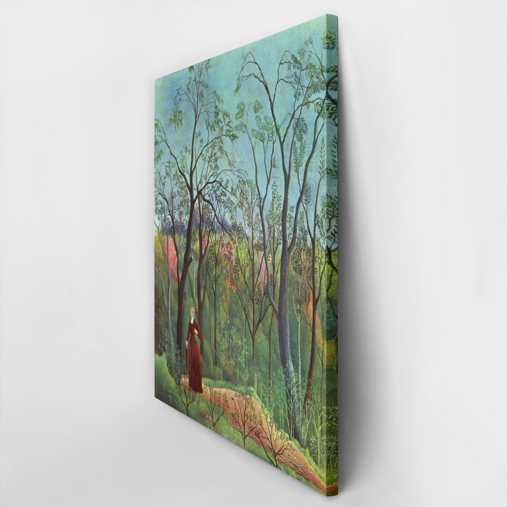 Πινακας σε καμβά HENRI ROUSSEAU - THE WALK IN THE FOREST