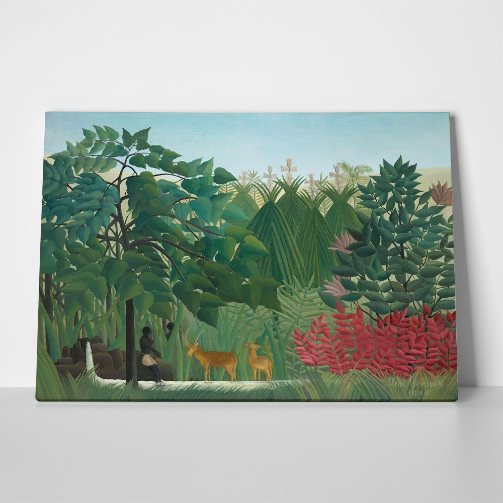 Πινακας σε καμβά HENRI ROUSSEAU - THE WATERFALL