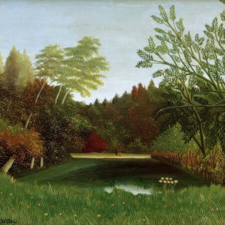 Πινακας σε καμβά HENRI ROUSSEAU - VIEW OF THE BOIS DE BOULOGNE - Henri Rousseau Sticky 5