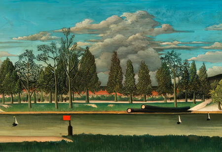Πίνακας Πανοραμικός σε καμβά HENRI ROUSSEAU - VIEW OF THE QUAI D'ASNIERES - Henri Rousseau Sticky 5