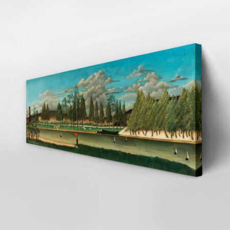 Πίνακας Πανοραμικός σε καμβά HENRI ROUSSEAU - VIEW OF THE QUAI D'ASNIERES - Henri Rousseau Sticky 2