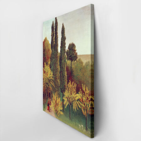 Πινακας σε καμβά HENRI ROUSSEAU - WALKING IN THE PARC DES BUTTES CHAUMONT - Henri Rousseau Sticky 2