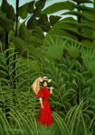 Πινακας σε καμβά HENRI ROUSSEAU - WOMAN IN RED IN THE FOREST