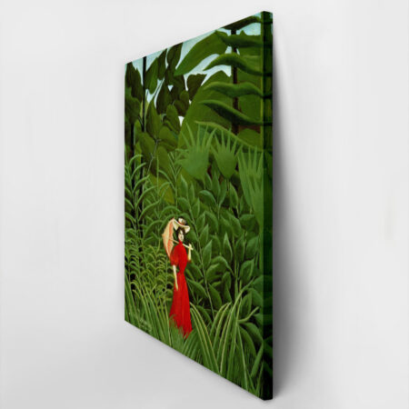 Πινακας σε καμβά HENRI ROUSSEAU - WOMAN IN RED IN THE FOREST - Henri Rousseau Sticky 2