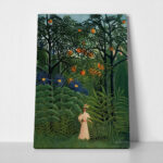 Πινακας σε καμβά HENRI ROUSSEAU - WOMAN WALKING IN AN EXOTIC FOREST