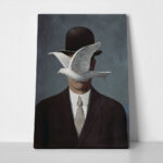 Πινακας σε καμβά MAGRITTE - MAN IN A BOWLER HAT