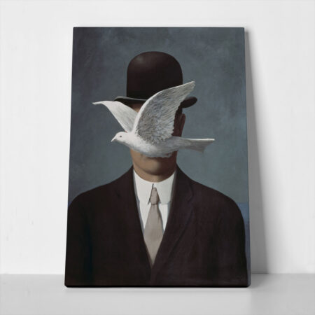 Πινακας σε καμβά MAGRITTE - MAN IN A BOWLER HAT - Magritte Rene