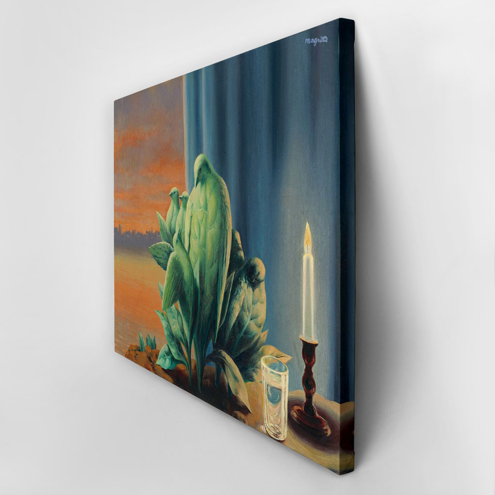 Πινακας σε καμβά MAGRITTE - NIGHT OF LOVE