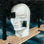 Πίνακας σε καμβά MAGRITTE - THE FACE OF GENIUS
