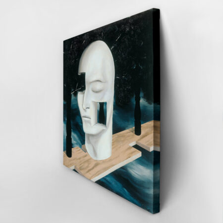 Πίνακας σε καμβά MAGRITTE - THE FACE OF GENIUS - Magritte Rene Sticky 2