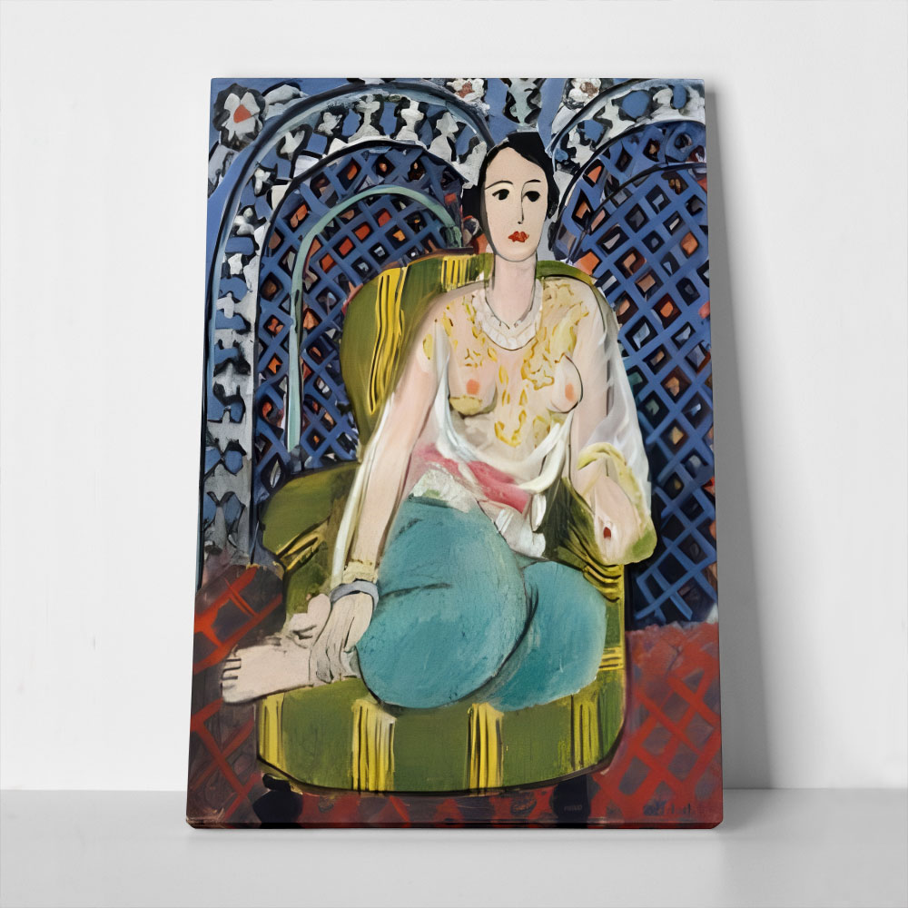 Πινακας σε καμβά MATISSE - SEATED ODALISQUE