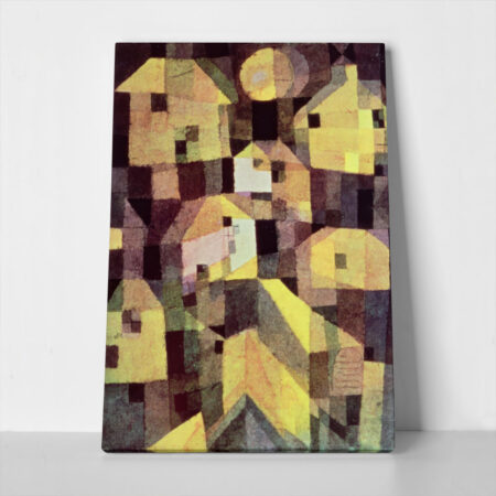 Πινακας σε καμβά PAUL KLEE - ABSTRACT COMPOSITION OF HOUSES - Paul Klee