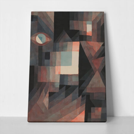 Πινακας σε καμβά PAUL KLEE - ABSTRACT RED AND GREEN GRADATION - Paul Klee