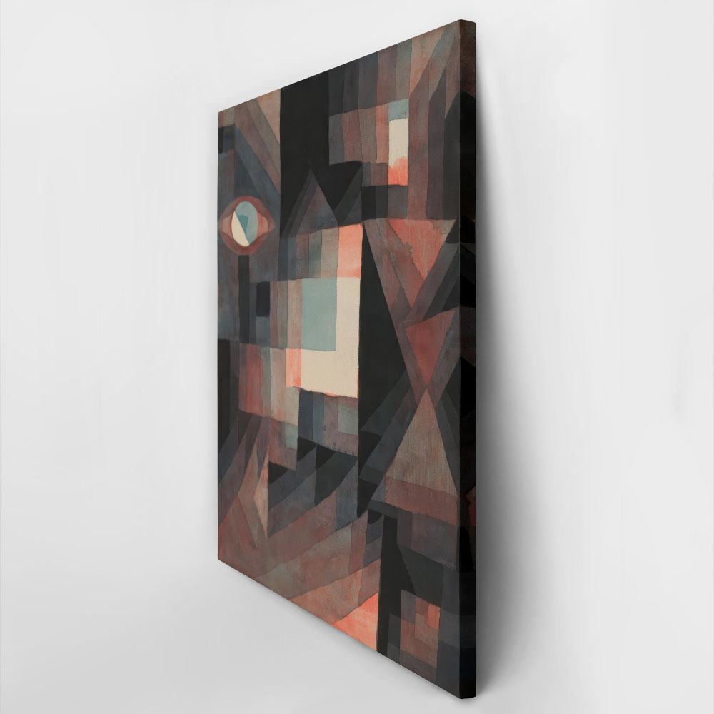 Πινακας σε καμβά PAUL KLEE - ABSTRACT RED AND GREEN GRADATION