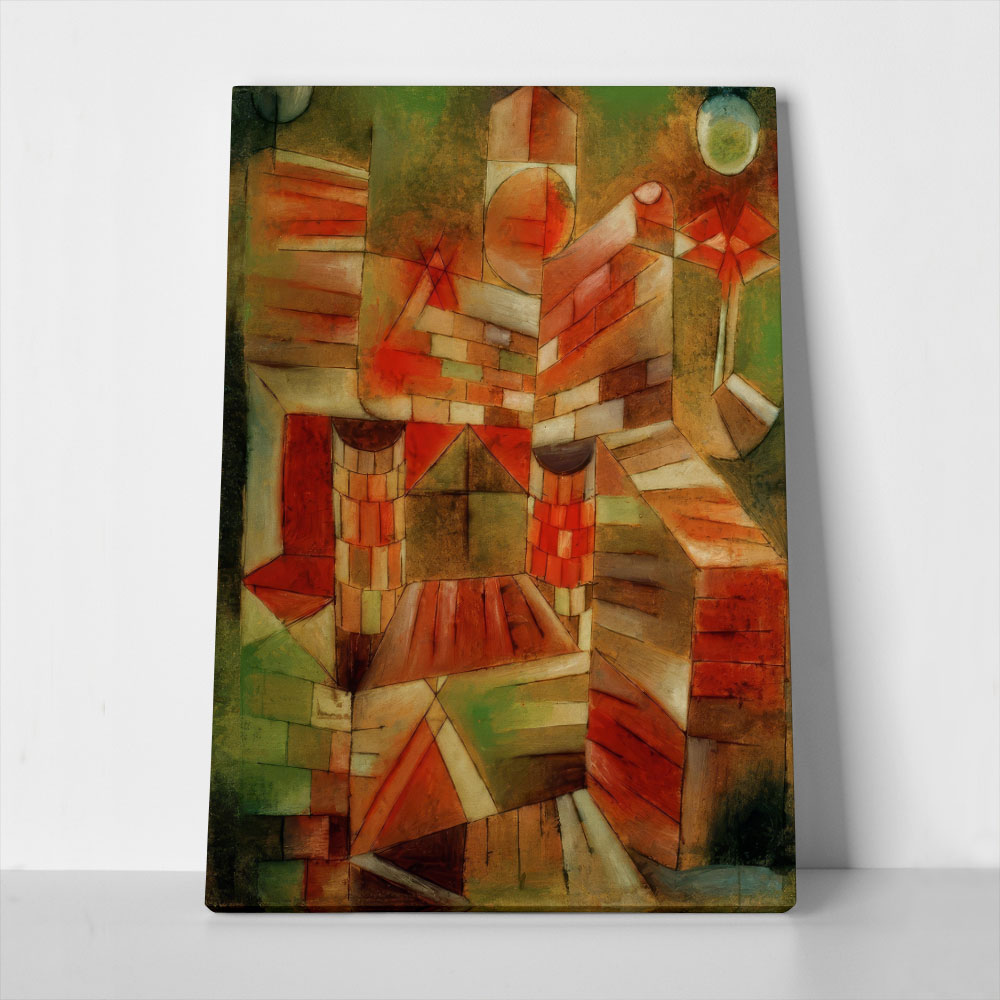 Πινακας σε καμβά PAUL KLEE - ARCHITECTURE AT THE WINDOW