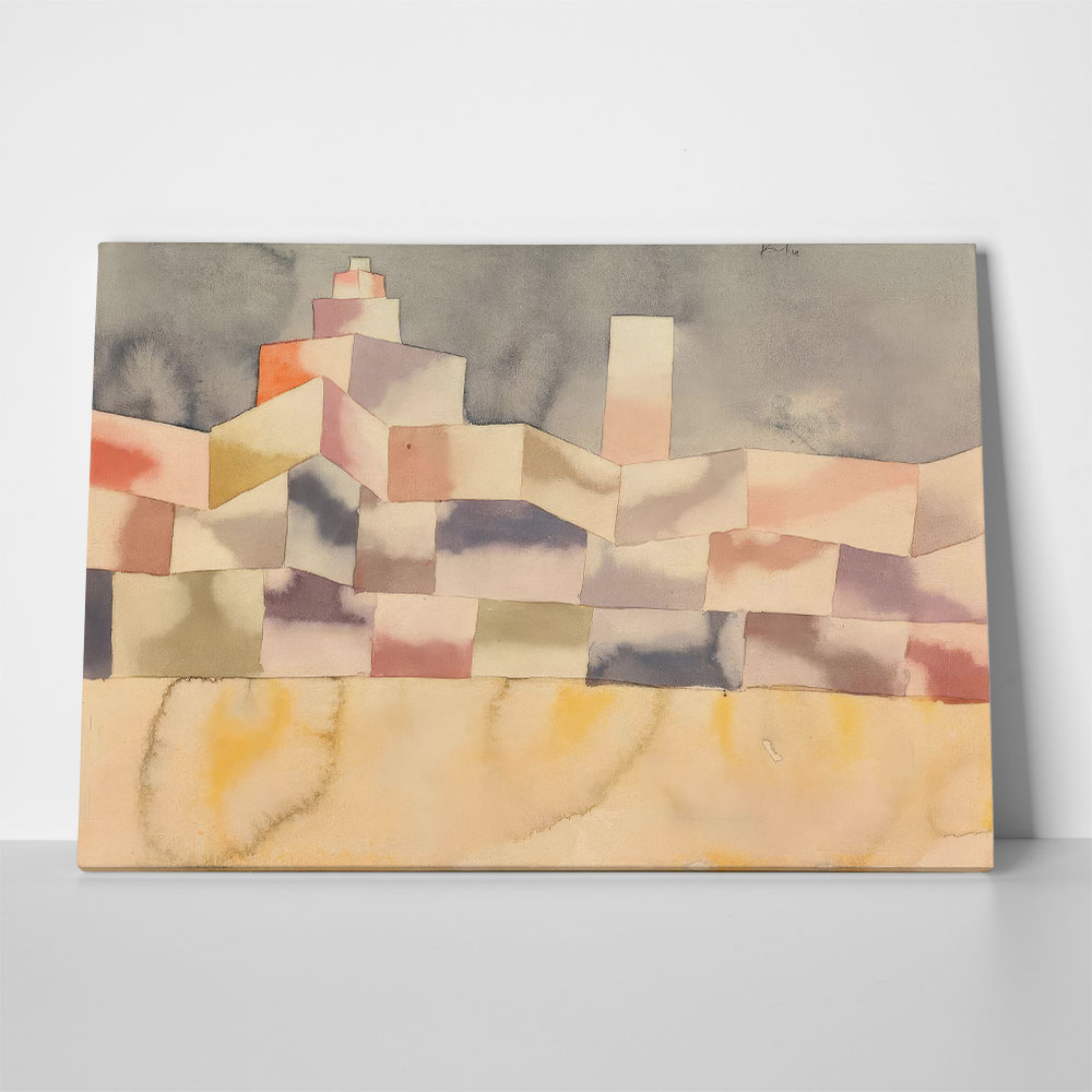 Πινακας σε καμβά PAUL KLEE - ARCHITECTURE IN THE ORIENT