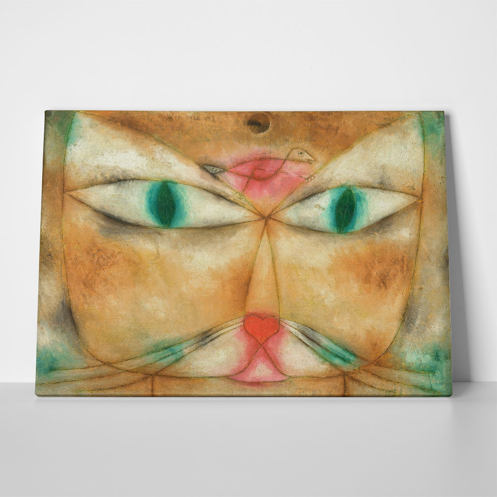 Πινακας σε καμβά PAUL KLEE - CAT AND BIRD