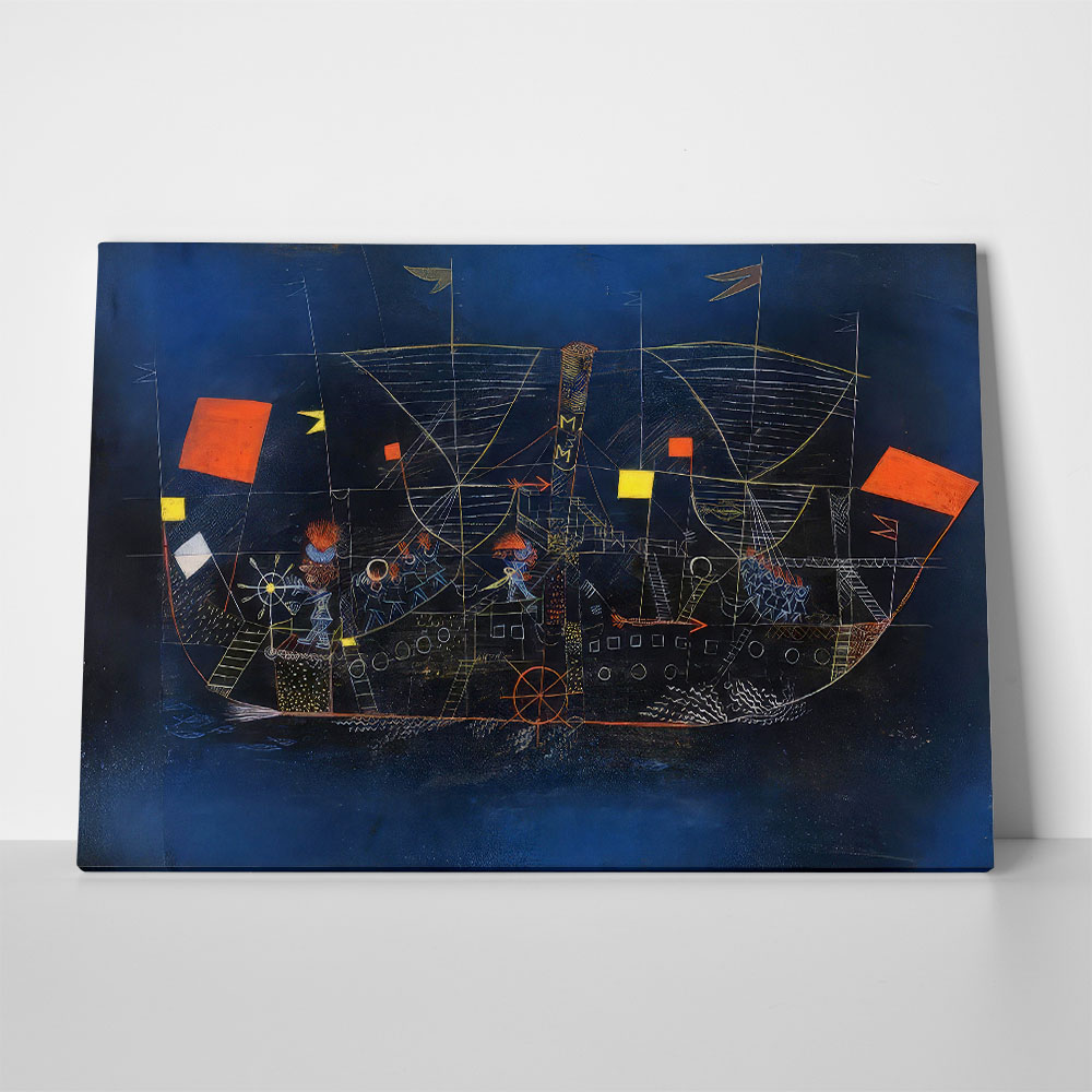 Πινακας σε καμβά PAUL KLEE - THE ADVENTURE SHIP