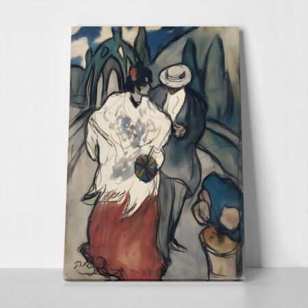 Πινακας σε καμβά PICASSO - A SPANISH COUPLE - Pablo Picasso