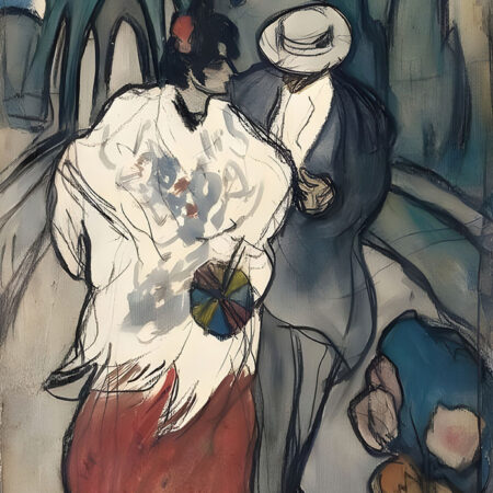 Πινακας σε καμβά PICASSO - A SPANISH COUPLE - Pablo Picasso Sticky 5