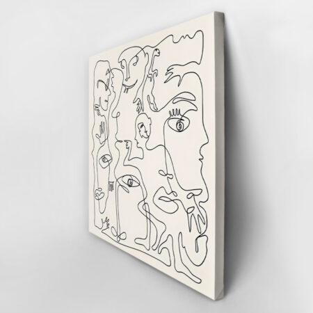Πίνακας σε καμβά PICASSO - ABSTRACT CONTINUOUS LINE ART - Pablo Picasso Sticky 2