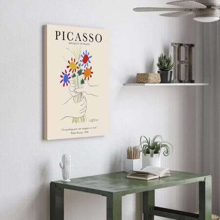 Πινακας σε καμβά PICASSO - BOUQUET OF PEACE - Pablo Picasso