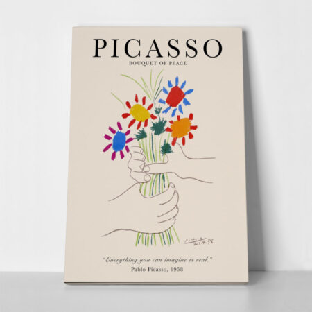 Πινακας σε καμβά PICASSO - BOUQUET OF PEACE - Pablo Picasso Sticky 1