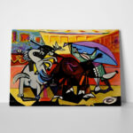 Πινακας σε καμβά PICASSO - BULLFIGHT 3