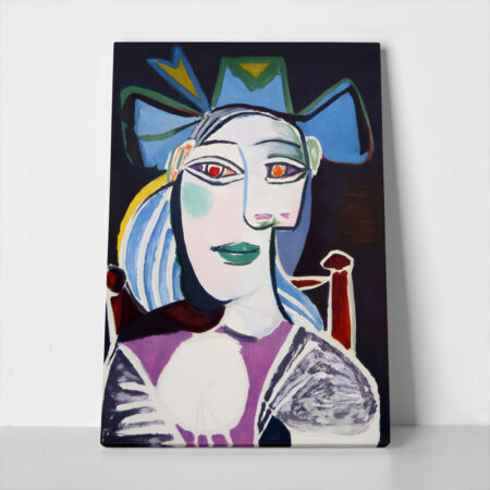 Πινακας σε καμβά PICASSO - BUST OF A WOMAN IN A BLUE HAT - Pablo Picasso