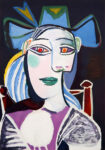 Πινακας σε καμβά PICASSO - BUST OF A WOMAN IN A BLUE HAT