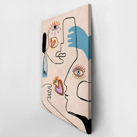 Πινακας σε καμβά PICASSO - EYES AND HEARTS ABSTRACT - Pablo Picasso Sticky 2