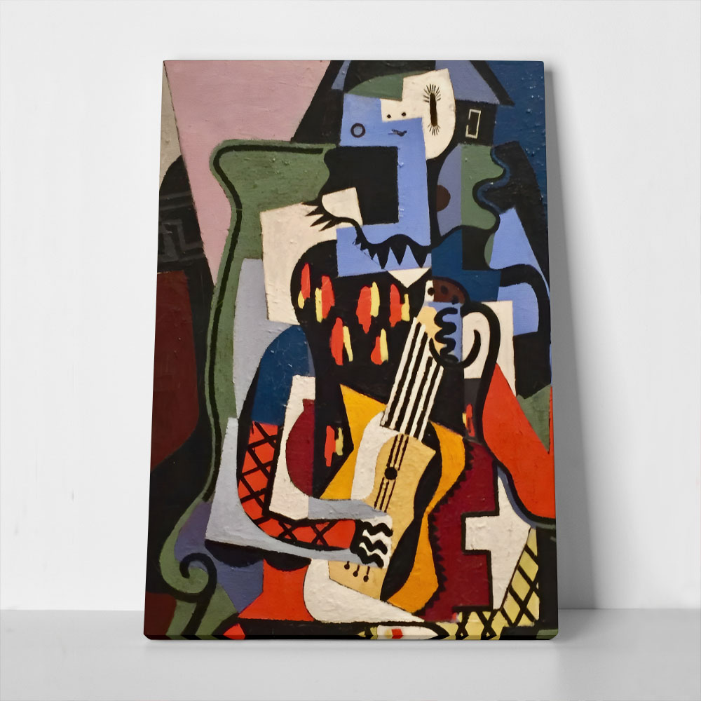 Πινακας σε καμβά PICASSO - HARLEQUIN MUSICIAN