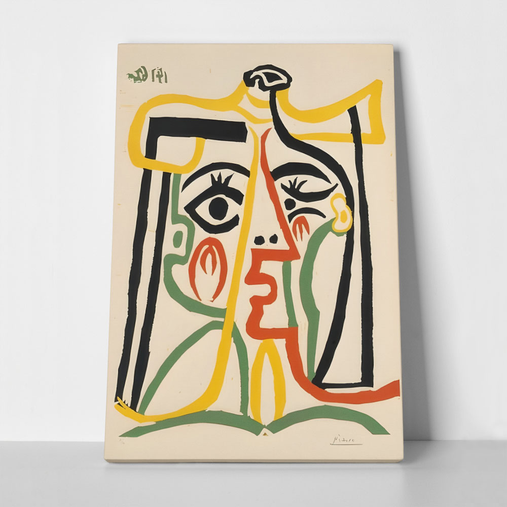 Πινακας σε καμβά PICASSO - HEAD OF A WOMAN