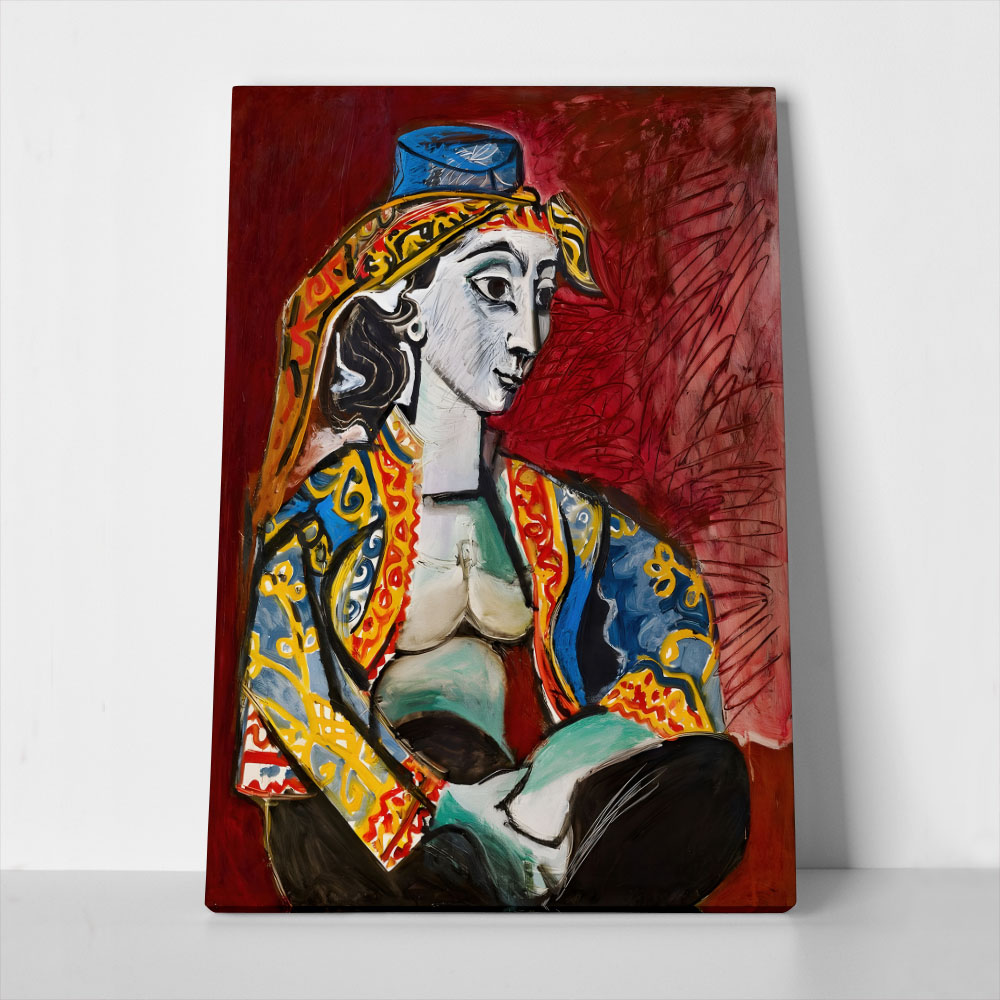 Πινακας σε καμβά PICASSO - JACQUELINE IN TURKISH COSTUME