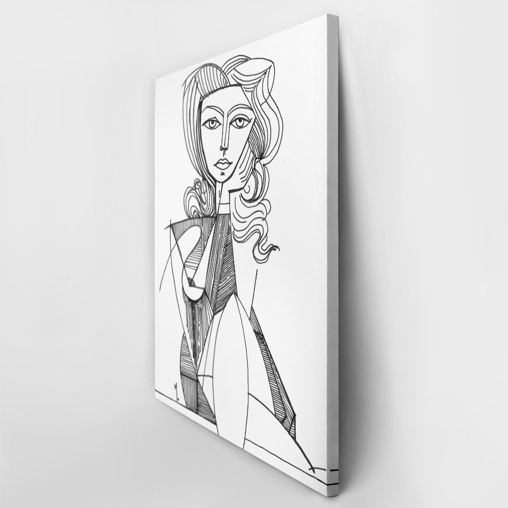 Πινακας σε καμβά PICASSO - JACQUELINE ROQUE