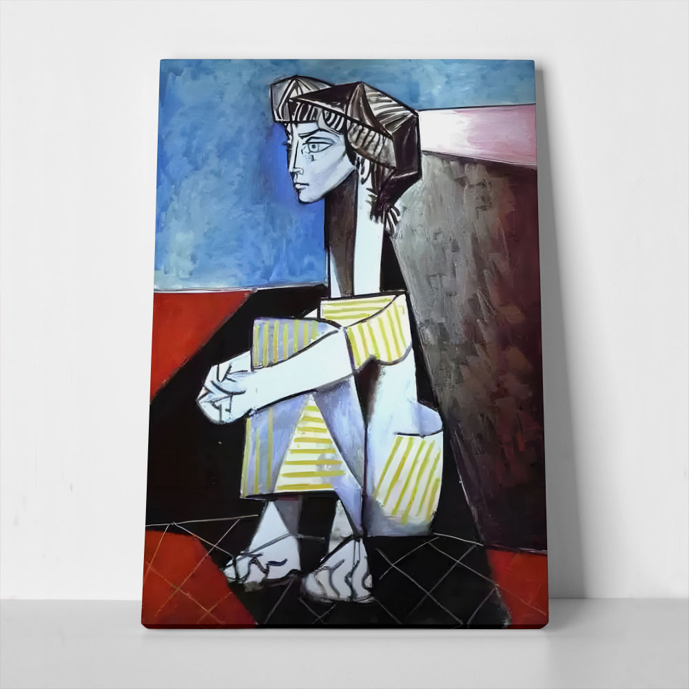 Πινακας σε καμβά PICASSO - JACQUELINE WITH CROSSED HANDS